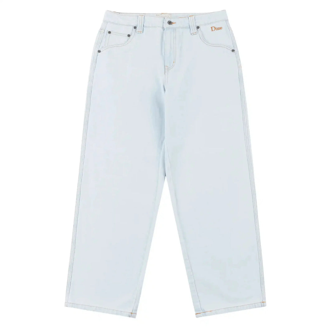 Dime - Classic Relaxed Denim Pants in Light Washed