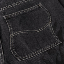 Load image into Gallery viewer, Dime - Flamepuzz Relaxed Denim Pants in Black Washed

