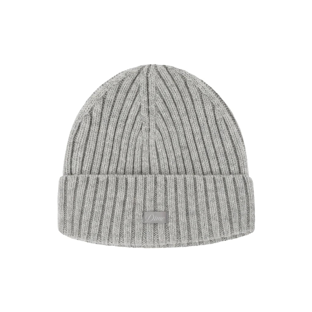 Dime - Cashmere Fold Beanie in Light Gray