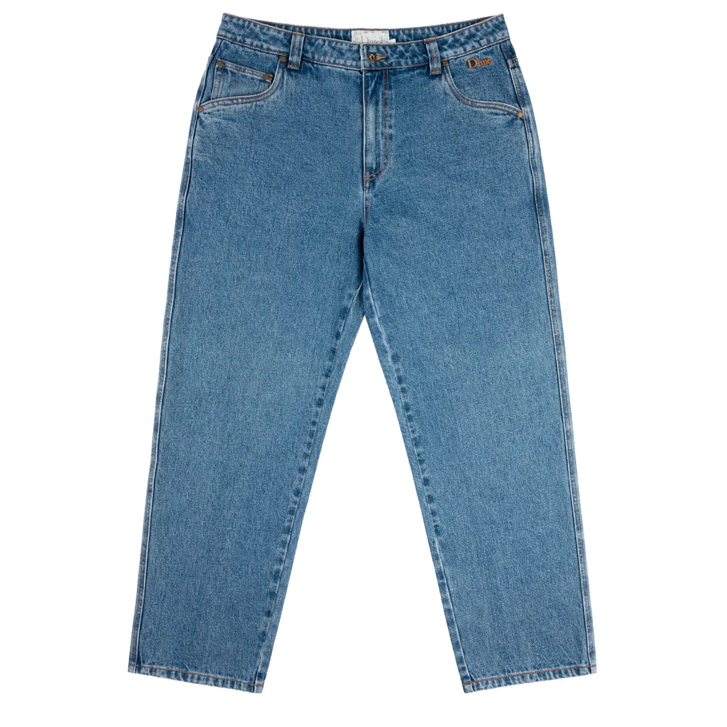 Dime - Classic Relaxed Denim Pants in Indigo Washed
