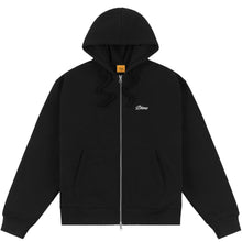 Load image into Gallery viewer, Dime - Cursive Small Logo Zip Hoodie in Black

