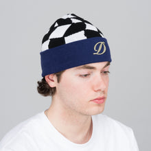 Load image into Gallery viewer, Dime - D Checkered Cuff Beanie in Black
