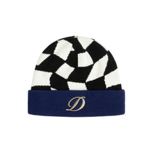 Load image into Gallery viewer, Dime - D Checkered Cuff Beanie in Black
