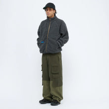 Load image into Gallery viewer, Dime - Coverstitch Sherpa Fleece in Charcoal
