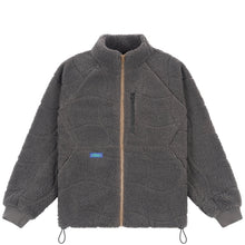 Load image into Gallery viewer, Dime - Coverstitch Sherpa Fleece in Charcoal
