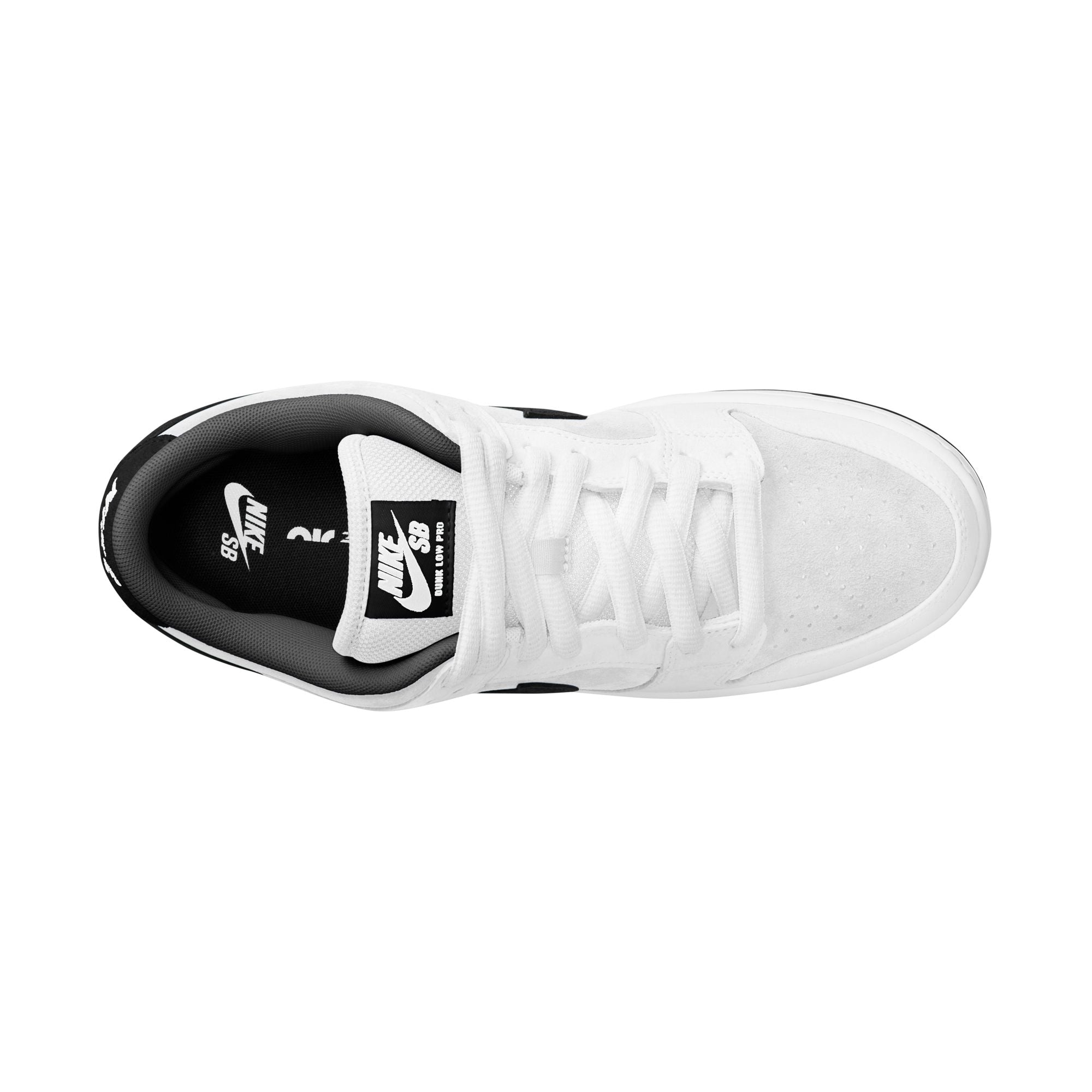 Nike SB - Dunk Low Pro in White/Black-White-Black – Primary