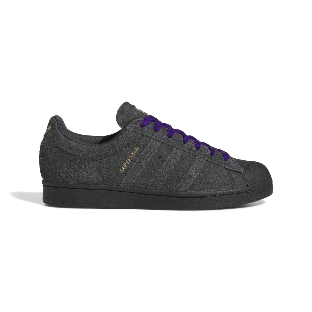 Adidas - Superstar ADV in Carbon/Carbon/Core Purple