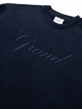 Load image into Gallery viewer, Grand Collection - Embroidered Crewneck in Midnight Navy
