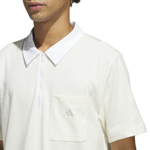 Load image into Gallery viewer, Adidas - Essentials Quarter-Zip Polo Shirt in Off White
