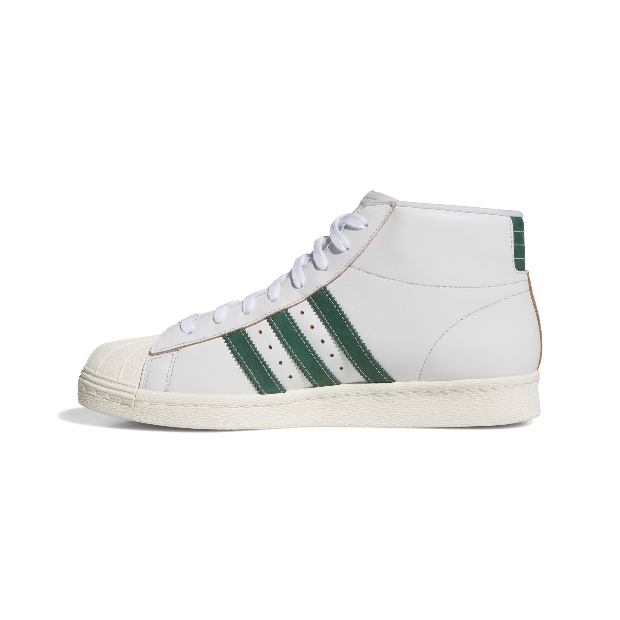 Adidas - Pro Model 80 ADV in Crystal White/Collegiate Green/Off
