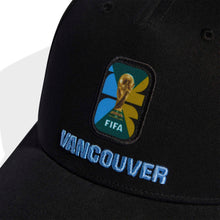 Load image into Gallery viewer, Adidas - FIFA World Cup Vancouver BC Hat in Black/White
