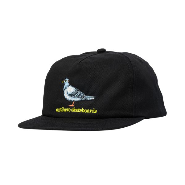 Anti-Hero - Lil Pigeon Snapback in Black/Yellow
