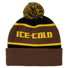 Load image into Gallery viewer, Anti-Hero - Ice cold Palm Beanie in Black/Brown/Gold
