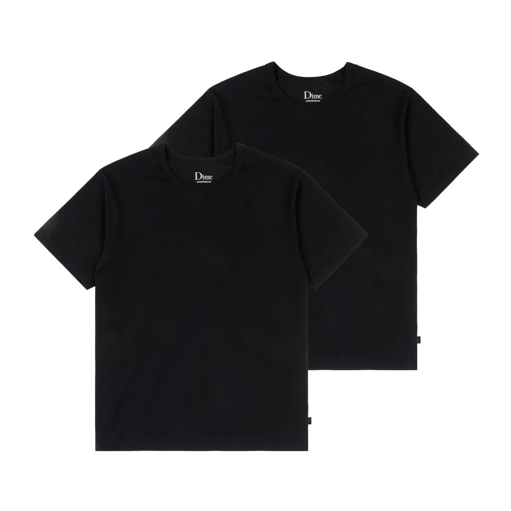 Dime - 2 Pack T-Shirts in Black