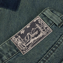 Load image into Gallery viewer, Dime - Baggy Denim Pants in Distressed Green
