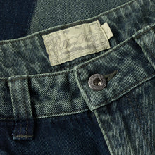 Load image into Gallery viewer, Dime - Baggy Denim Pants in Distressed Green
