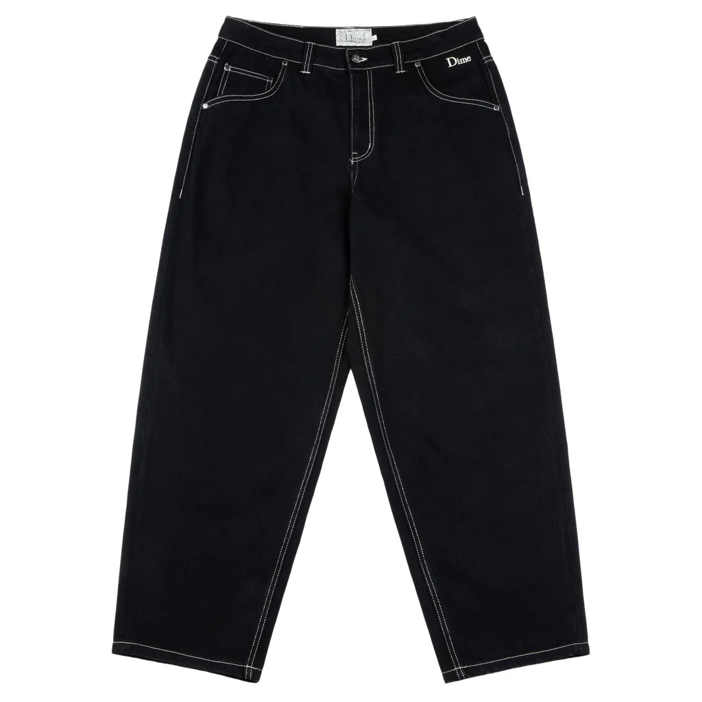 Dime - Classic Baggy Denim Pants in Black