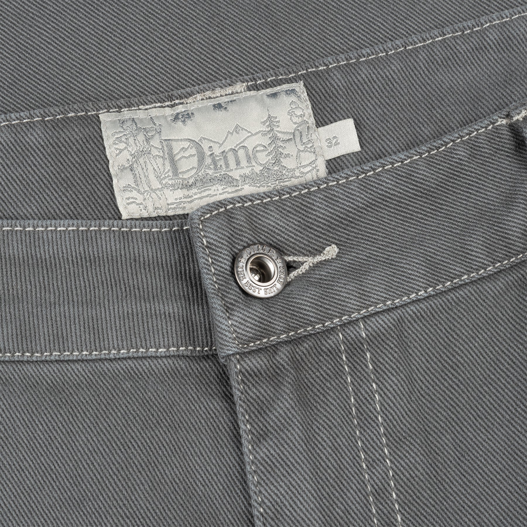 Dime - Classic Baggy Denim Pants in Dark Gray – Primary Skateboards
