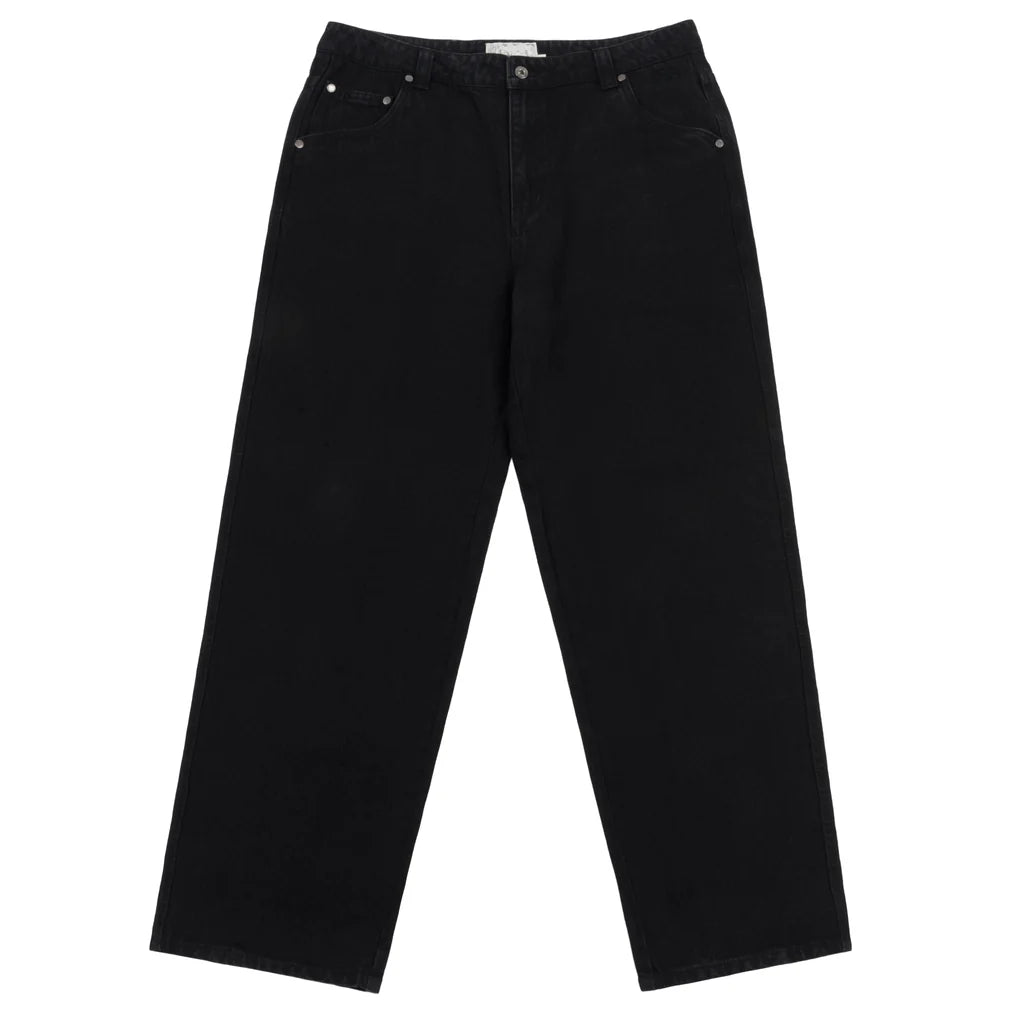 Dime - Classic Relaxed Denim Pants in Black