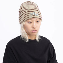 Load image into Gallery viewer, Dime - College Wave Cuff Beanie in Tan
