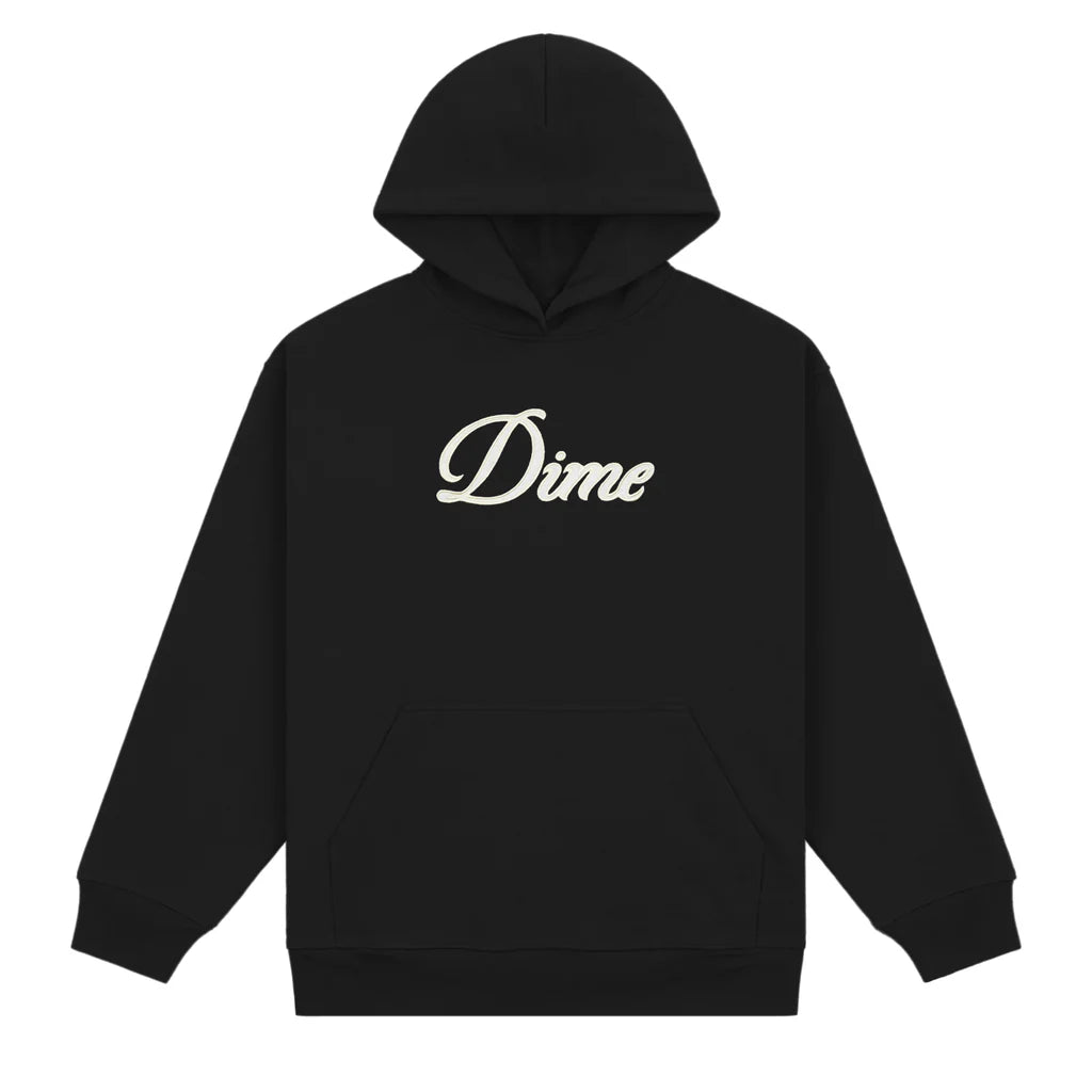 Dime - Cursive Hoodie in Black