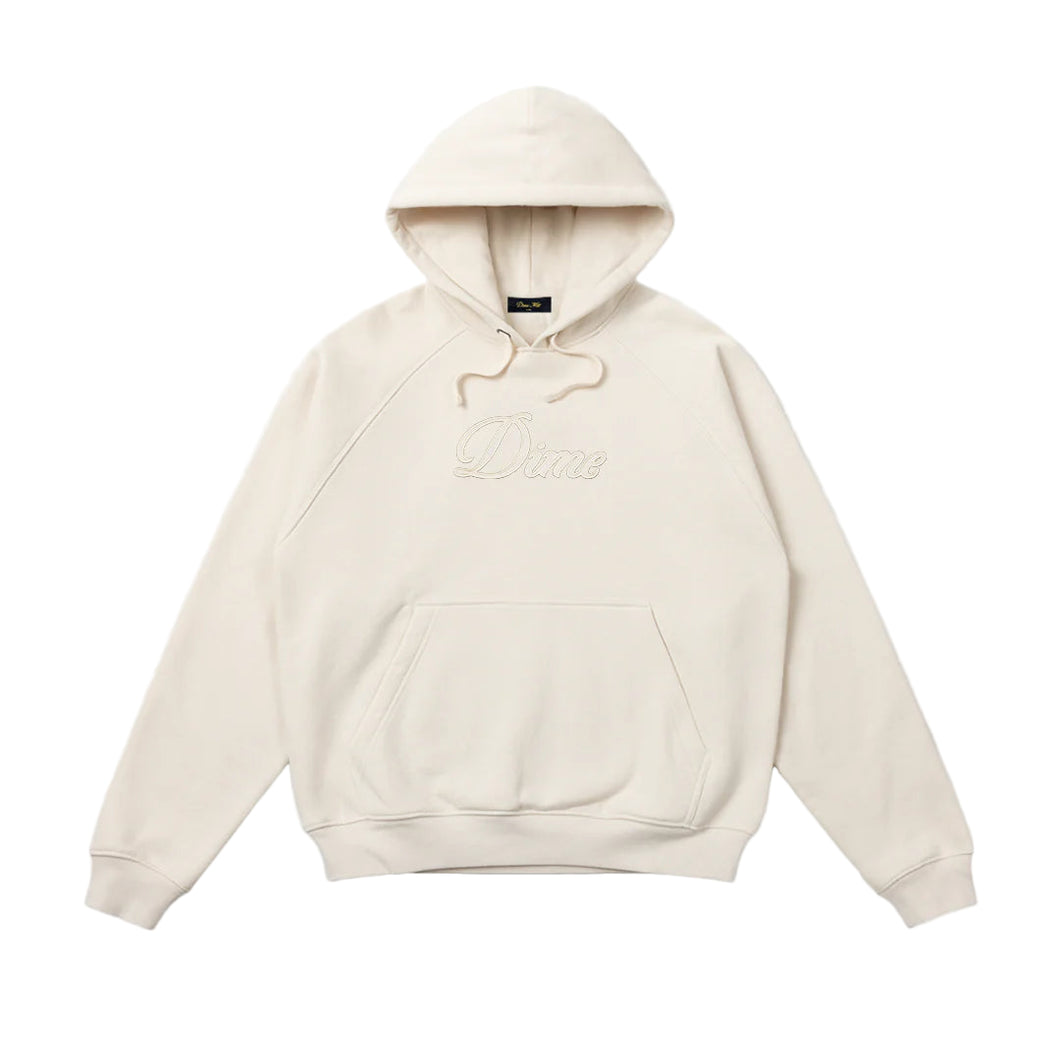 Dime - Cursive Hoodie in Natural