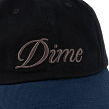 Load image into Gallery viewer, Dime - Cursive Lo Pro Cap in Black/Midnight
