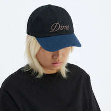 Load image into Gallery viewer, Dime - Cursive Lo Pro Cap in Black/Midnight
