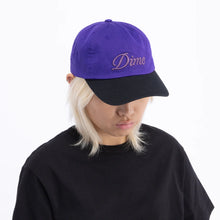 Load image into Gallery viewer, Dime - Cursive Lo Pro Cap in Purple/Black
