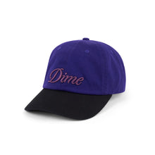 Load image into Gallery viewer, Dime - Cursive Lo Pro Cap in Purple/Black
