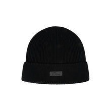 Load image into Gallery viewer, Dime - Cursive Rib Beanie in Black
