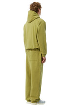 Load image into Gallery viewer, Dime - Cursive Small Logo hoodie in Gold Olive
