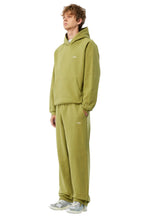 Load image into Gallery viewer, Dime - Cursive Small Logo hoodie in Gold Olive
