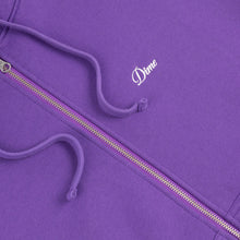 Load image into Gallery viewer, Dime - Cursive Zip Hoodie in Dark Purple
