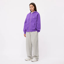 Load image into Gallery viewer, Dime - Cursive Zip Hoodie in Dark Purple
