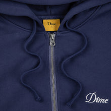 Load image into Gallery viewer, Dime - Cursive Zip Hoodie in Night Blue
