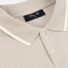 Load image into Gallery viewer, Dime - Jacquard LS Polo in Beige
