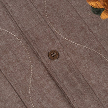 Load image into Gallery viewer, Dime - Lotus Button Up SS in Heather Brown
