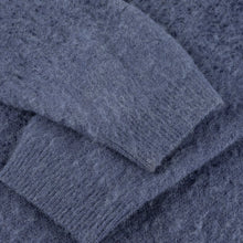 Load image into Gallery viewer, Dime - Mohair Double Zip Knit in Midnight Blue
