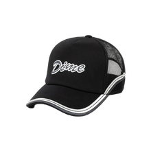 Load image into Gallery viewer, Dime - Race Trucker Cap in Black
