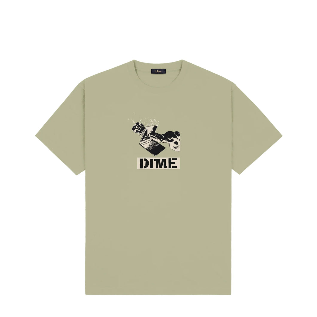 Dime - Ragequit T-Shirt in Warm Khaki