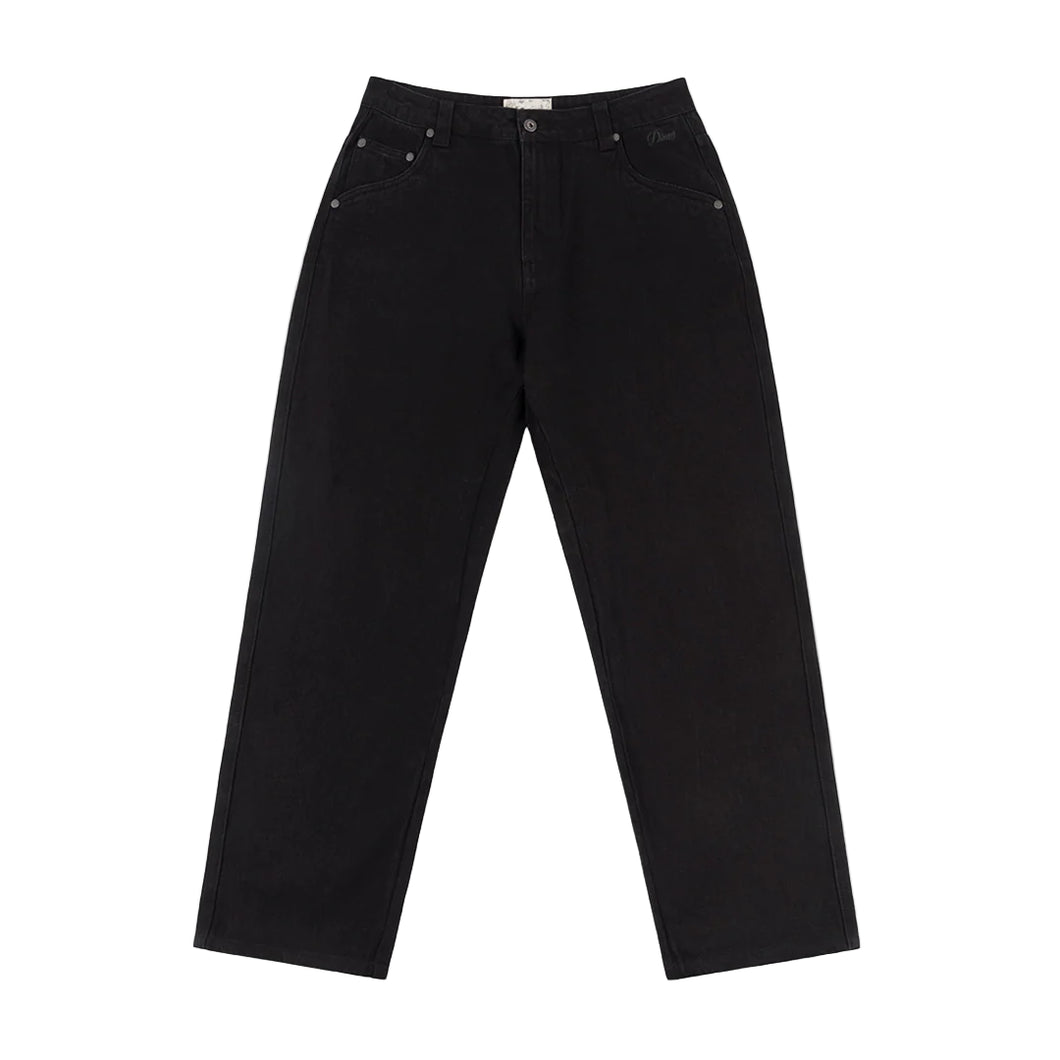 Dime - Relaxed Denim Pants in Black