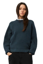 Load image into Gallery viewer, Dime - Wave Knit Sweater in Navy
