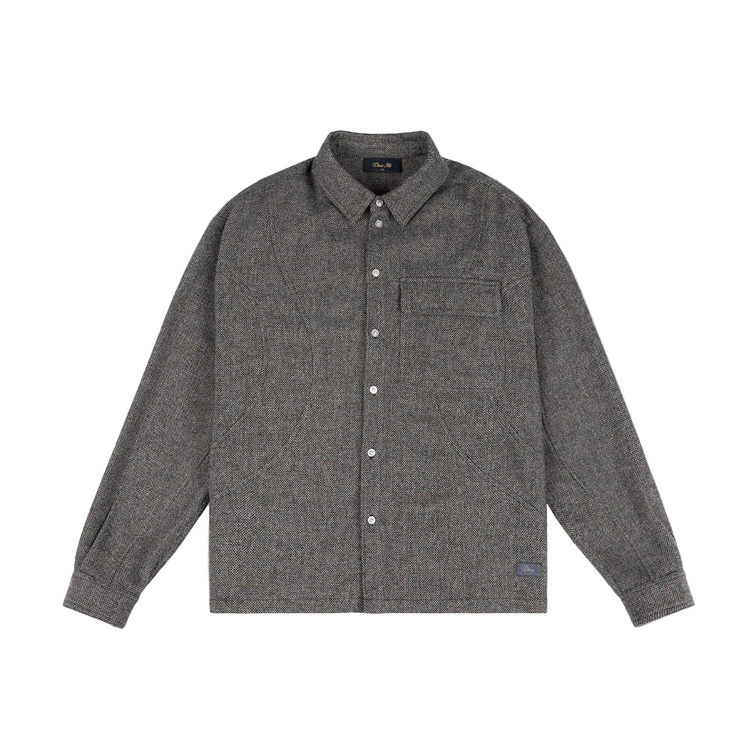 Dime - Wool Overshirt in Silver