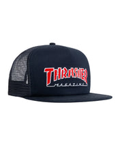 Load image into Gallery viewer, Thrasher Magazine - Embroidered Outline Mesh Cap in Navy
