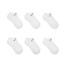 Load image into Gallery viewer, Nike - Everyday Cushioned Training No-Show Socks in White/Black (6 Pairs)

