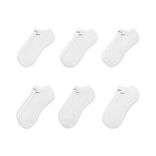 Load image into Gallery viewer, Nike - Everyday Cushioned Training No-Show Socks in White/Black (6 Pairs)
