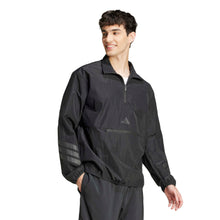 Load image into Gallery viewer, Adidas - Future Icons 3-Stripes Woven Half-Zip Sweatshirt in Black
