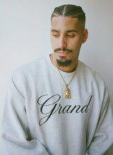 Load image into Gallery viewer, Grand Collection - Embroidered Crewneck in Ash Grey
