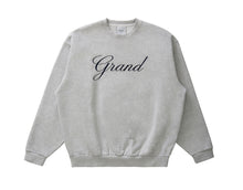 Load image into Gallery viewer, Grand Collection - Embroidered Crewneck in Ash Grey
